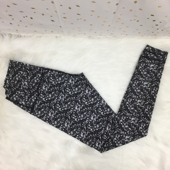 lululemon athletica Pants - Lululemon Shine Tight Shimmy Shimmer Black White
